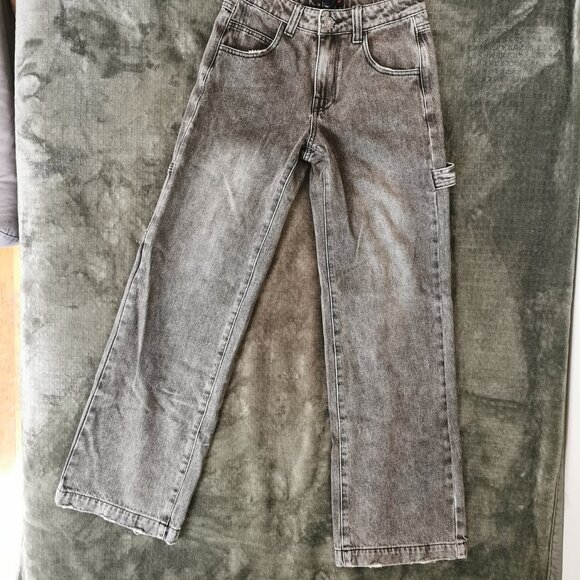 dELiA*s So Misunderstood Dark Wash Carpenter Jeans XXS - Picture 3 of 5